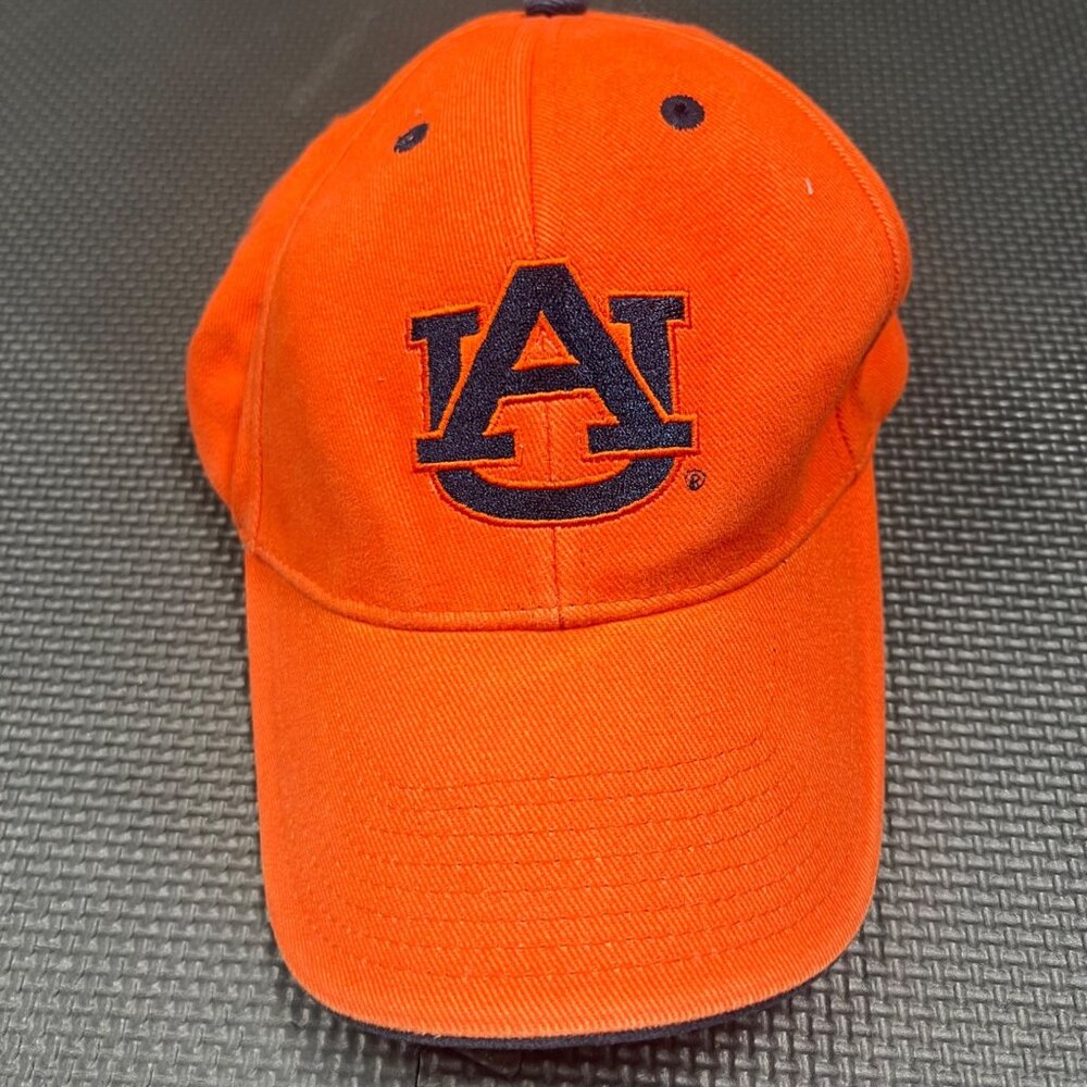 Auburn University Orange Navy Blue Baseball Cap Adjustable Collegiate Hat